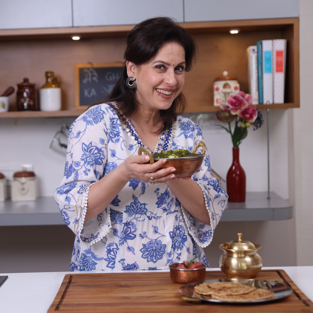 Lehsuni Palak Paneer | Lasooni Palak Saag