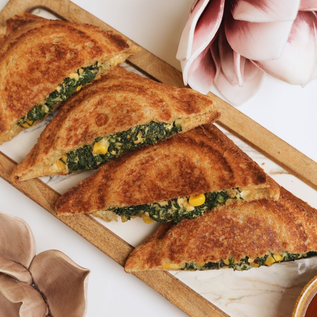 Spinach & Corn Toasties