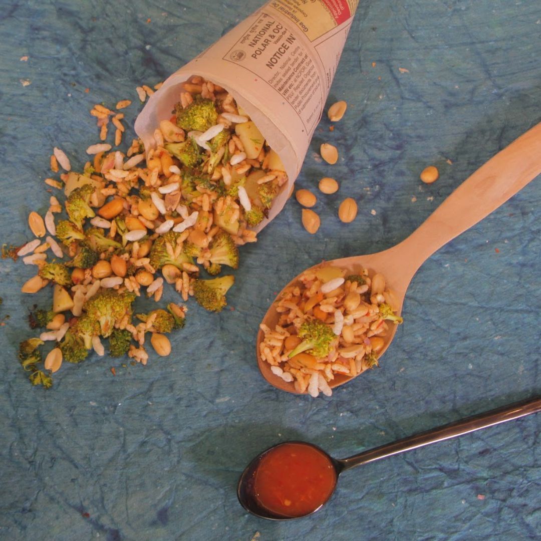 Broccoli & Peanut Bhel