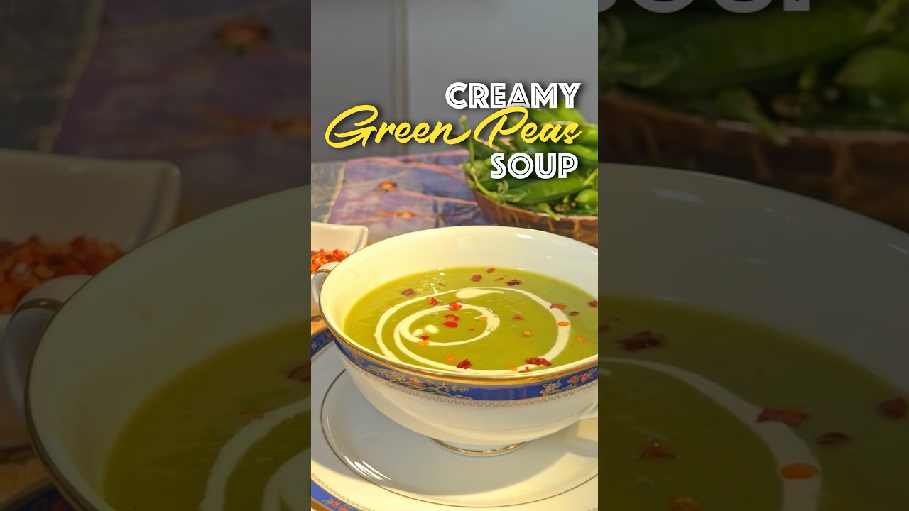 Instant Green Peas Soup (Quick & Healthy)